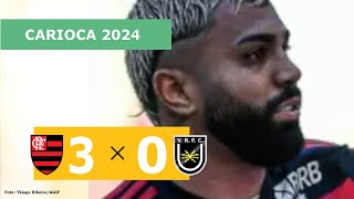 Flamengo 3 x 0 Volta Redonda  CAMPEONATO CARIOCA 2024 VEJA OS GOLS [upl. by Enelrahs]