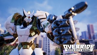 Override Mech City Brawl PS4  Gameplay  Primeiros 33 Minutos  Legendado PTBR [upl. by Ajiak]