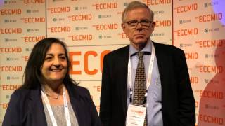 ECCMID 2016 Year in Clinical Microbiology with Emilia Cercenado and Niels FrimodtMoller [upl. by Ulphia206]