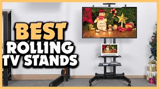 ✅Top 5 Best Rolling TV Stands For Flat Screen Review in 2023 [upl. by Rigdon]