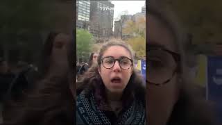 Canadian activist calls out proIsrael demonstrators [upl. by Frech508]