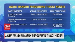 Jalur Mandiri Masuk Perguruan Tinggi Negeri [upl. by Edak]