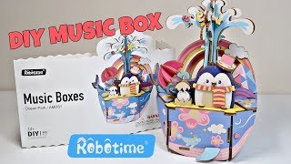 Robotime DIY Music Box Dream Series  Ocean Park [upl. by Alit]