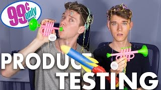 99 CENT STORE PRODUCT TESTING Sibling Tag  Devan amp Collins Key [upl. by Odranreb]