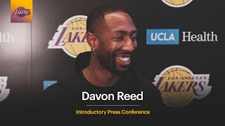 Davon Reed  Lakers Introductory Press Conference [upl. by Stormie]