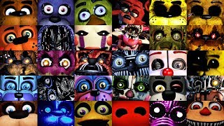 All FNAF Jumpscares in 6 Minutes 20142019  FNAF 1 2 3 4 SL PS UCN VR [upl. by Salina837]