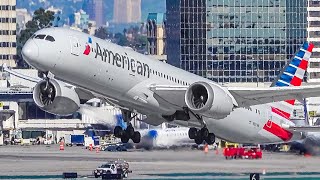 30 MINUTES of GREAT Plane Spotting at LAX Los Angeles Airport LAXKLAX [upl. by Adyela159]