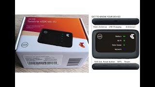 Unboxing Plus  Telstra 4GX Wifi Modem ZTE MF910 z [upl. by Anazraf]