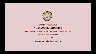 Practice Problem Gravimetric Analysis [upl. by Arahahs471]