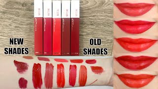 Maybelline SuperStay Matte Ink Liquid Lipstick  Lip Swatches Spiced Edition [upl. by Maida143]