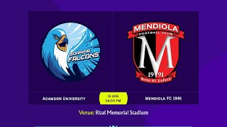 Copa Paulino Alcantara 2023  Adamson University vs Mendiola FC 1991 [upl. by Suiravad]