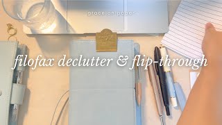 Filofax declutter amp flip through video  graceonpaperandfarms 🌲 [upl. by O'Neill]