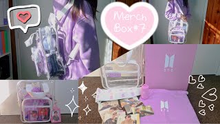 BTS Merch Box 7 Unboxing  What can fit [upl. by Ernie]