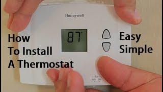 How To Install Replace A Thermostat [upl. by Euqinaj]