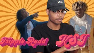 Trippie Carried  KSI – Wake Up Call feat Trippie Redd  Reaction [upl. by Yelnik504]