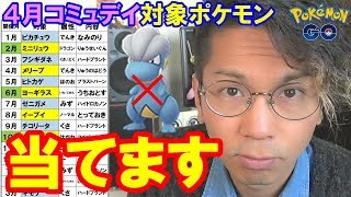 【ポケモンGO】４月コミュデイ大予想！タツベイじゃないと思うのだよ！【傾向から紐解かれる真実】 [upl. by Tjader]