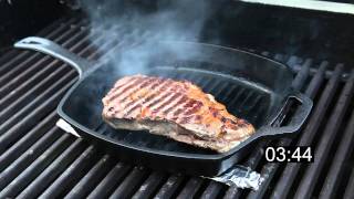 How to Grill a Ribeye Steak on Cast Iron [upl. by Firahs]