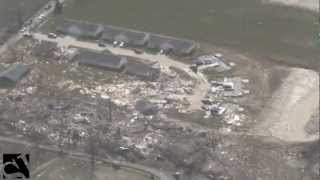 Tornado damage  Aerial view of stormdamaged Harrisburg 2012 [upl. by Prinz]