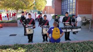 Glendora HS Marching Band Drumline Battery SSL Ramona 111123 [upl. by Dogs]