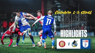 Match Highlights  Stevenage 23 Rovers [upl. by Aimahc980]