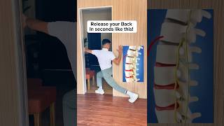 Release your BACK in seconds like this backpain lowbackpain backpainrelief [upl. by Mcneely]