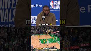 Jaylen Brown on his 3 to force OT vs the Pacers in Game 1 🗣️ [upl. by Akinit]