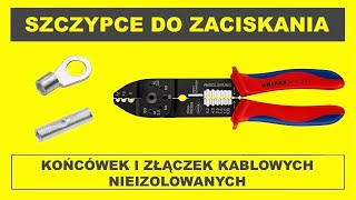 📌 Dobre szczypce do zagniatania końcówek i złączek kablowych nieizolowanych Knipex 97 21 215 C [upl. by Eednar521]