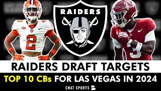 Raiders Draft Targets Top 10 CBs Las Vegas Should Target In The 2024 NFL Draft Ft Terrion Arnold [upl. by Eceinart]