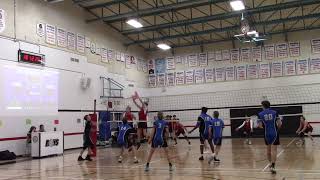 2023 MHSAA Zone 13 Varsity Boys Spike of the Nite  Steinbach Christian Flames at Gabrielle Roy [upl. by Kerianne]