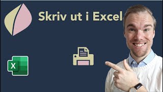 Excel  Lär dig hur du SKRIVER UT på bästa sätt i Excel  Mina 4 steg [upl. by Nesmat]