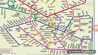 Delhi Metro Map [upl. by Yragerg]