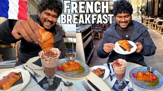 UNBELIEVABLE  French Breakfast In Paris 🇫🇷  PainPerdu amp Croissant with Hot Chocolate [upl. by Peckham]