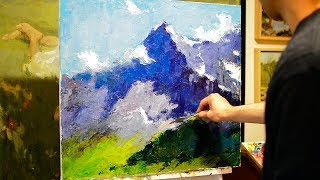 How to paint with a knife Tips for beginners [upl. by Ordnael696]