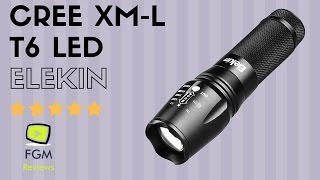 Elekin CREE XML T6 LED Torcia militare [upl. by Pravit]