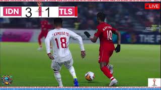 indonesia vs timor leste live  aff u19 2024  LIVESCORE AI [upl. by Gleason243]