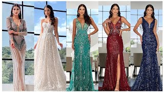 High fashion evening dresses 😍 \\ latest collection 2024\2025 [upl. by Ahkos]