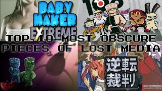 Top 10 Obscure Pieces of Lost Media [upl. by Anirres895]