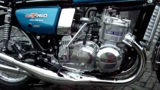 Suzuki GT750 1976 first run GT 750 [upl. by Nrek453]