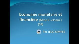 Économie Monétaire et Financière  Ep 1  S3  Définition formes fonctions de la monnaie [upl. by Sucramal]