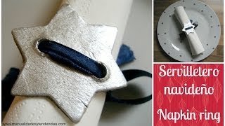 DIY Navidad servilletero estrella Christmas napkin ring [upl. by Fugate]