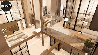 Luxury Penthouse Loft  Plattforms  No CC  Sims 4 Stop Motion Build [upl. by Atikahc]