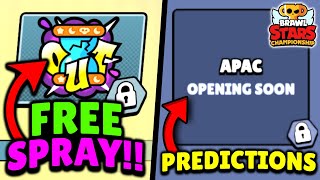 GET FREE ESPORTS SPRAY  Brawl Stars Championship 2024 APAC Predictions  BRAWL NEWS [upl. by Yoho]