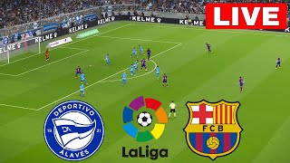 🔴 Alavés vs Barcelona LIVE  Spain LaLiga Round 9  Full Match eFOOTBALL All Goals amp Highlights [upl. by Nations]