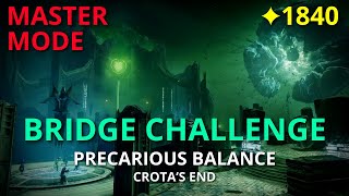 Bridge Challenge  Master 1840 Crotas End  Destiny 2 PS5 [upl. by Selry]