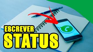 Como escrever no status do WhatsApp  Novidade [upl. by Merrie36]