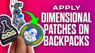 How to Heat Press PVC Patches on a Backpack [upl. by Ives]