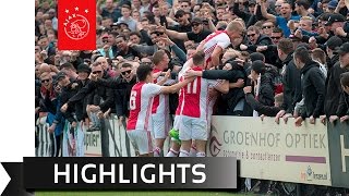 Highlights kampioenswedstrijd Ajax O19  Feyenoord O19 [upl. by Spanjian]