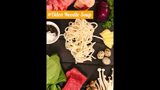 How to Cook Japanese Udon Noodle Soup  udon ramen japanfood [upl. by Enyledam224]