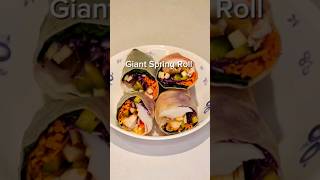 Fresh and Flavorful Giant Spring Roll A Tasty Twist [upl. by Erastatus]