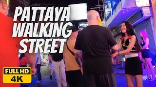 4K Pattaya Walking Street Night Life  Beach Road December 2022 [upl. by Tomasina]